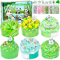 Joytry Panda Slime Kit packshot showing six textures for tactile, playful exploration
