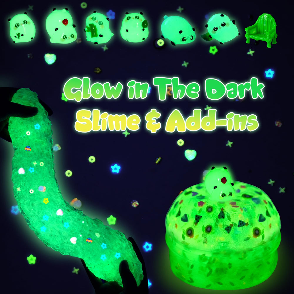 Joytry Panda Slime Kit panda-charms highlight cute details during sensory play sessions
