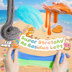 Joytry Puppy Slime Kit dual-color slime demonstrates color blending and mesmerizing visuals during play