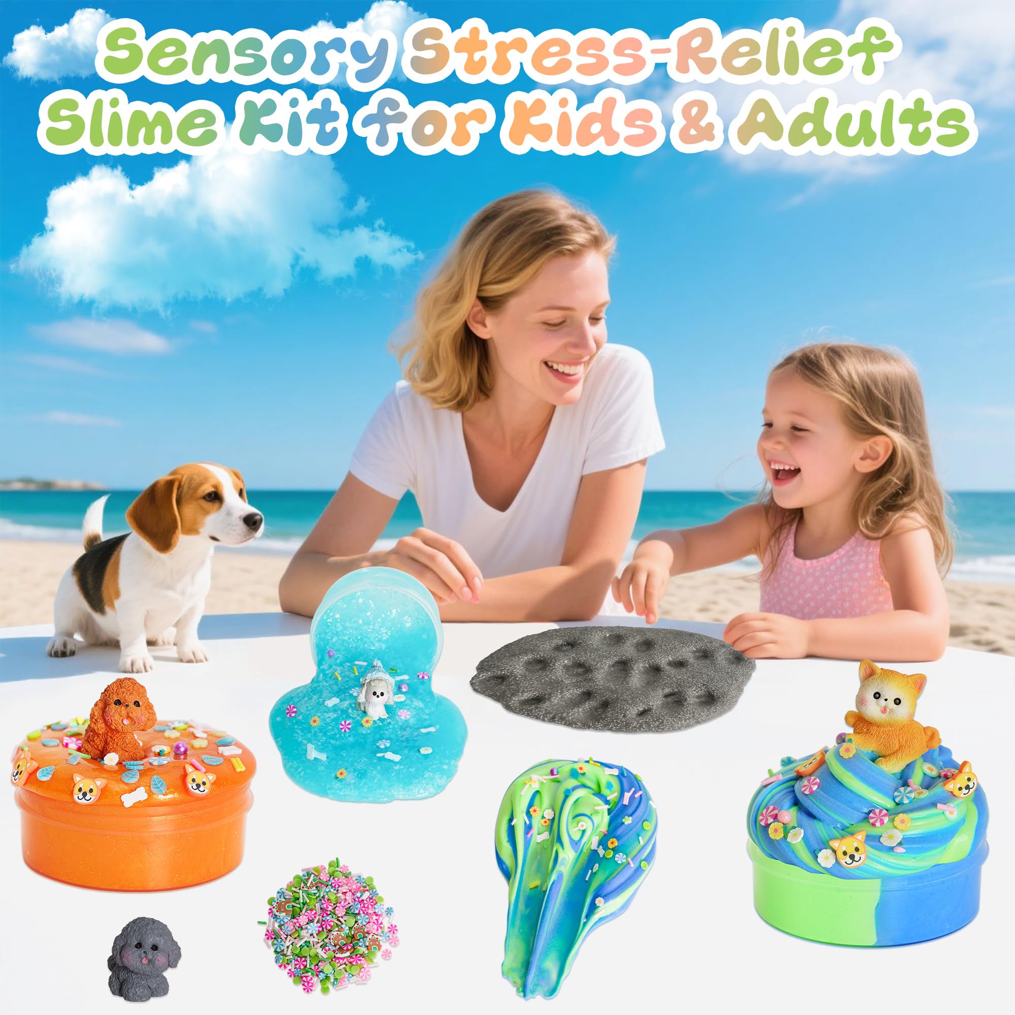 Joytry Puppy Slime Kit gift-pack photo positions as a perfect birthday or party favor