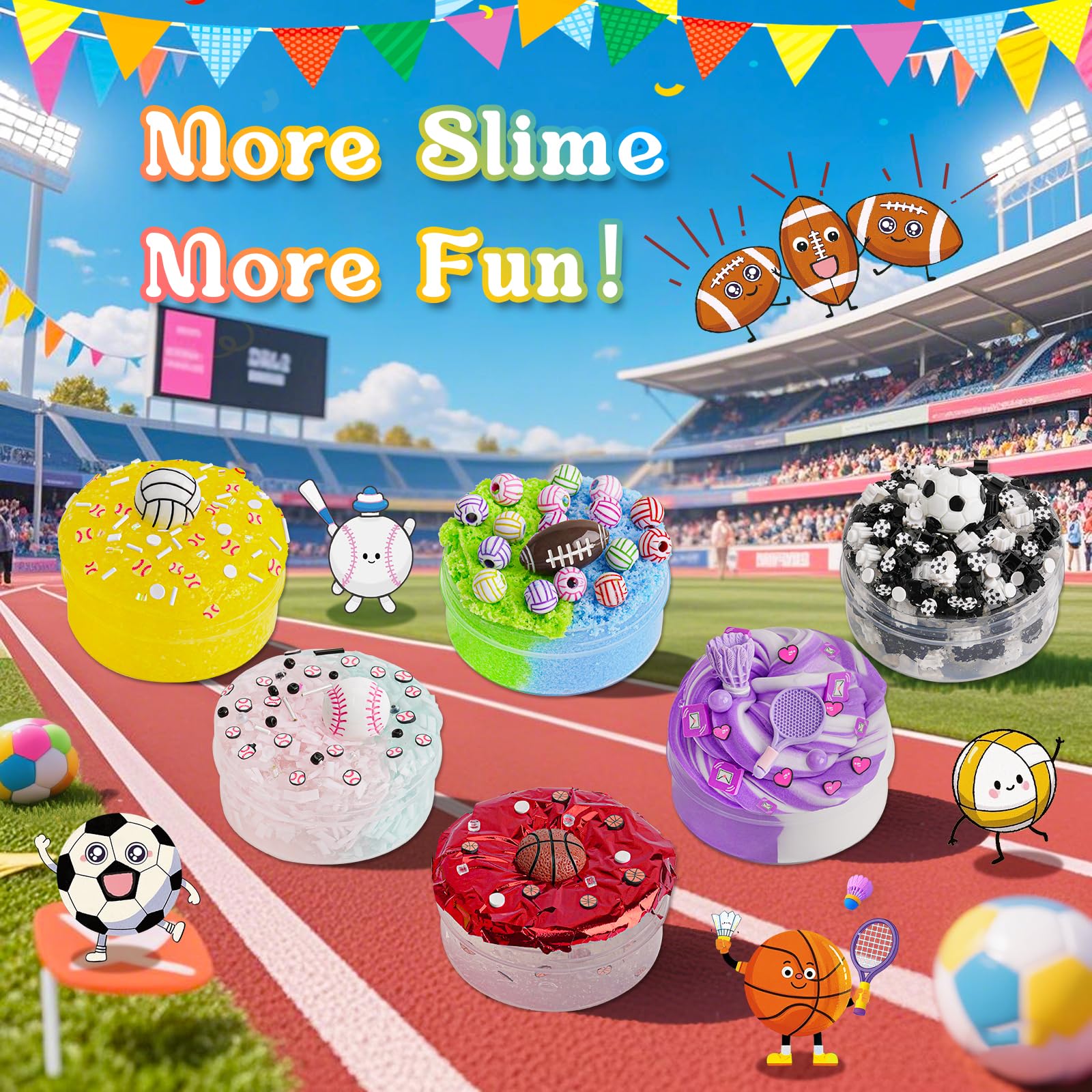 Joytry Sports Slime Kit icicle slime with crisp, cool strands