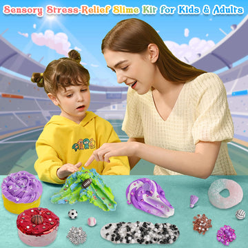 Joytry Sports Slime Kit sports charms to inspire themed crafts