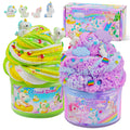 Joytry Unicorn Cloud Slime2 Kit packaging showcases two kid-friendly slime jars for engaging play.