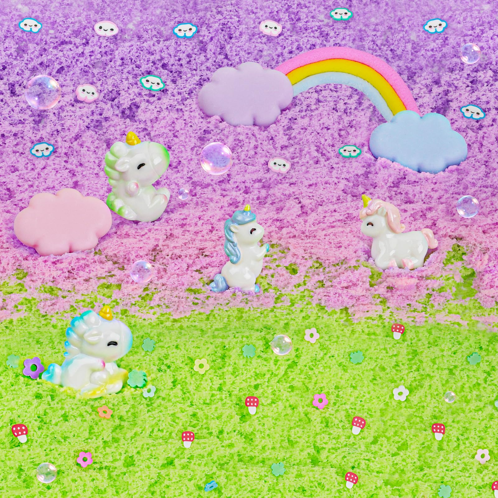 Joytry Dreamy charms enhance imaginative play during slime crafting sessions.