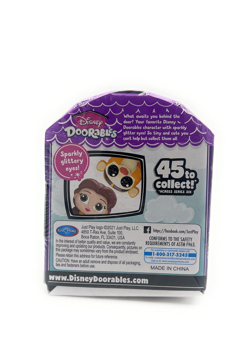 Inside the JP Disney Doorables Mini Peek Series 6 box, two or three tiny figures await