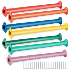 JPOIP green monkey bar for backyard play and durable steel grip