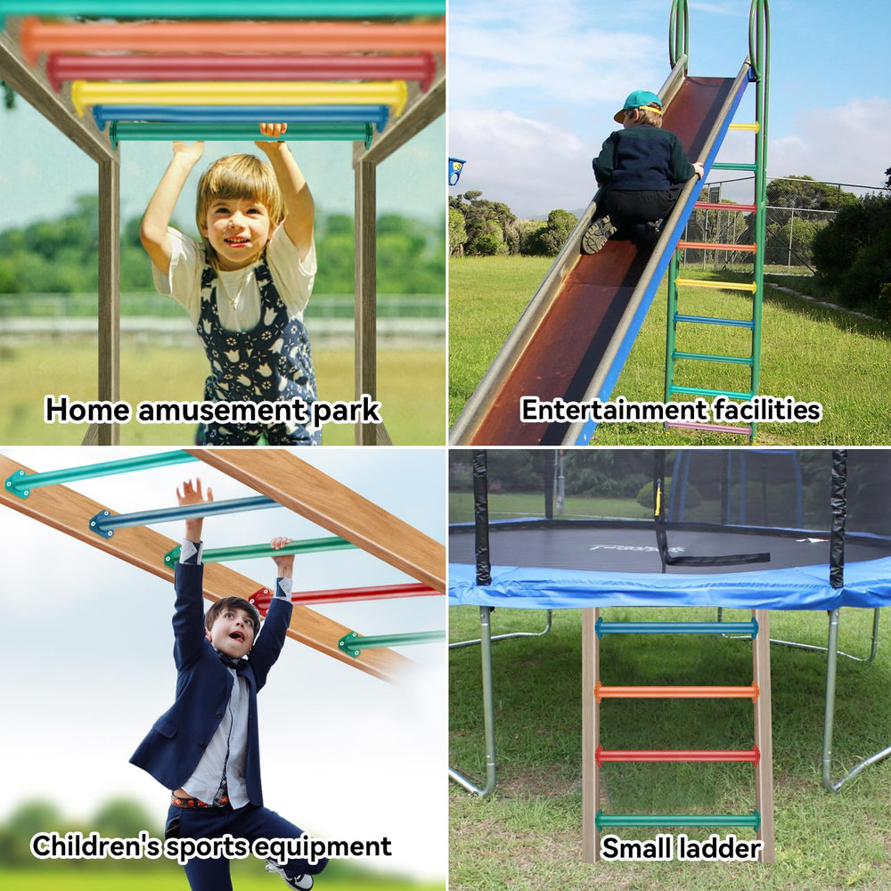 JPOIP orange monkey bar brightens outdoor climbing activities