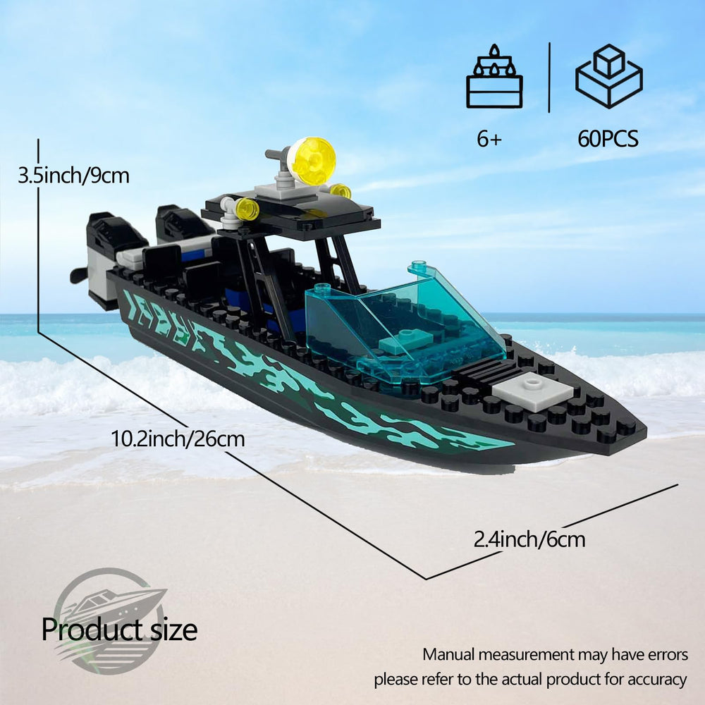 JQARCH boat showing flashing lights for dramatic scenes