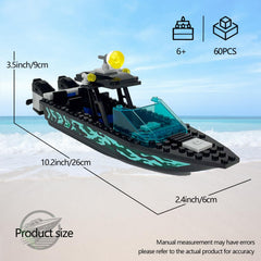 JQARCH boat showing flashing lights for dramatic scenes