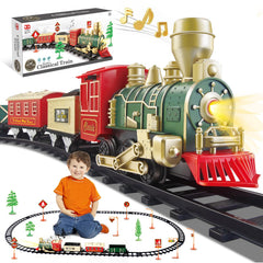 JQ JUQU locomotive engine with a working headlight for immersive play.