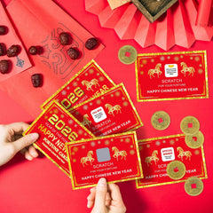 Jremreo Chinese lucky coins pack for authentic scratch-off moments