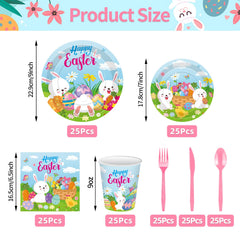 Jremreo Easter Day dessert plates for festive spring treats