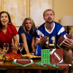 Jremreo football napkins displayed on table for festive sports gatherings