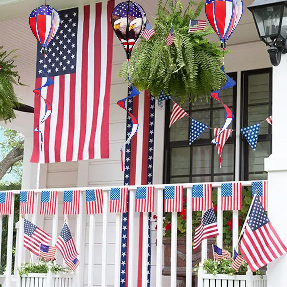Jremreo wind spinner for Fourth of July celebration and year-round pride.