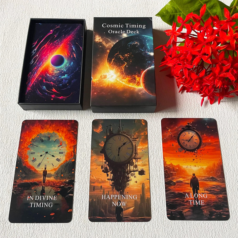 Jrskvaro 40-divination cards feature keywords for beginner-friendly timing guidance.