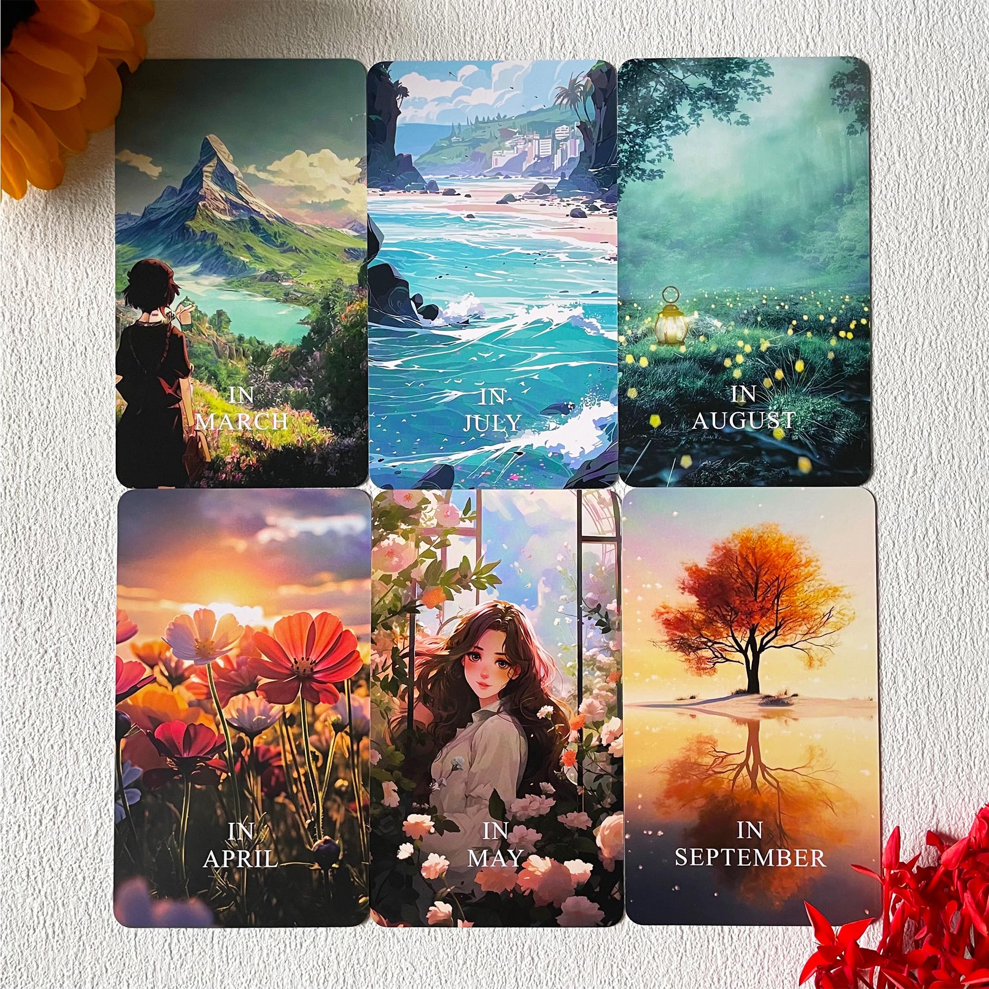 Jrskvaro Time Oracle Deck spread shows fanned cards for quick timing readings.