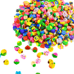 Jsehchya mini erasers fruit assortment, vivid classroom-friendly colors for corrections