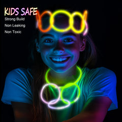 JSronms glow stick necklace connector for quick, colorful jewelry option