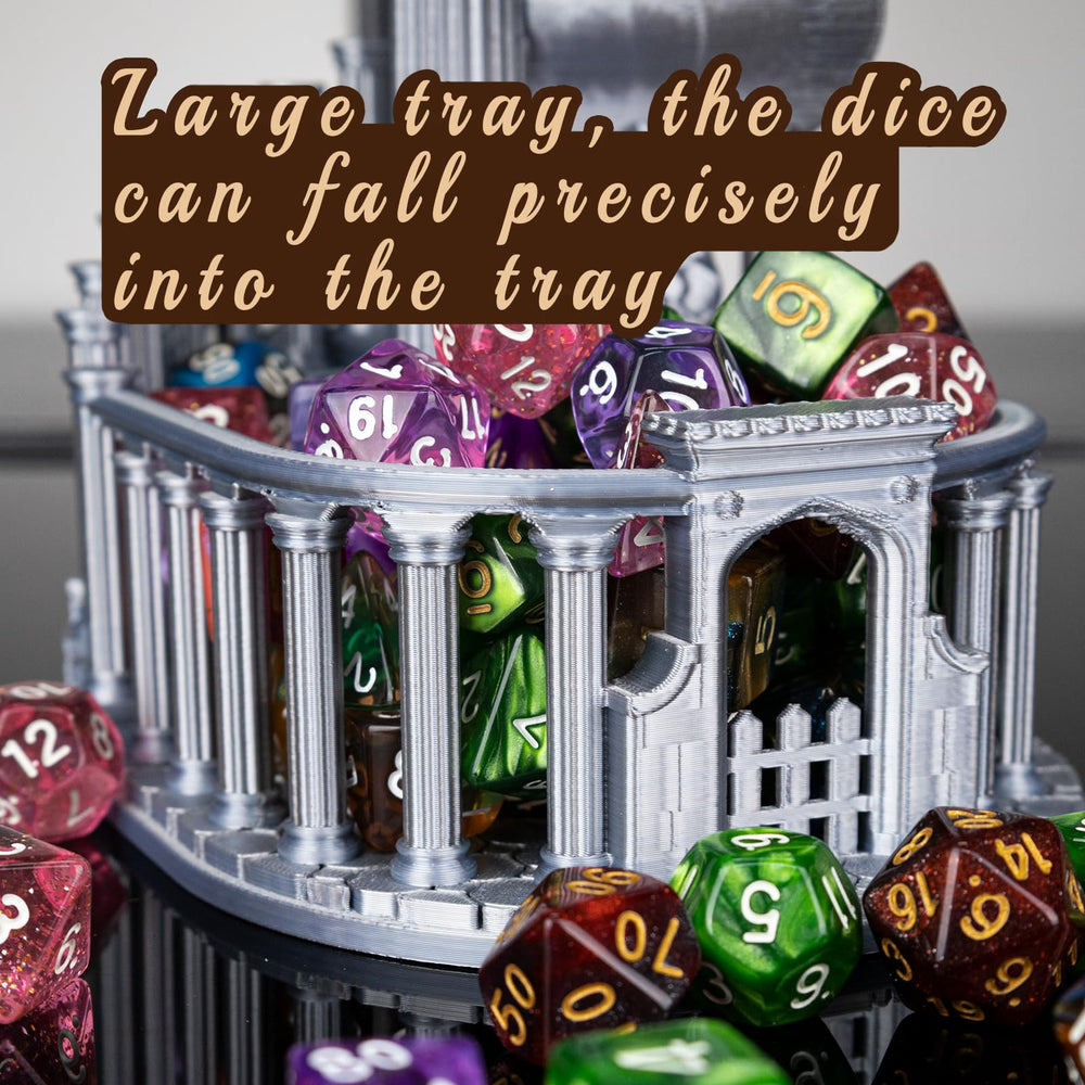 JstFrU DND dice tower silk-texture material delivers premium look and durability.