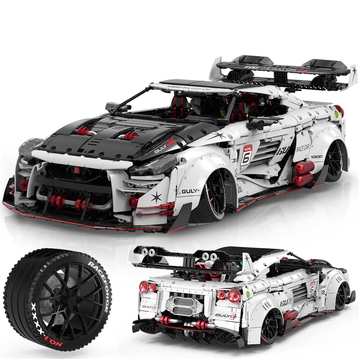 JTBBOY 1:8 scale race car kit assembly for adult builders