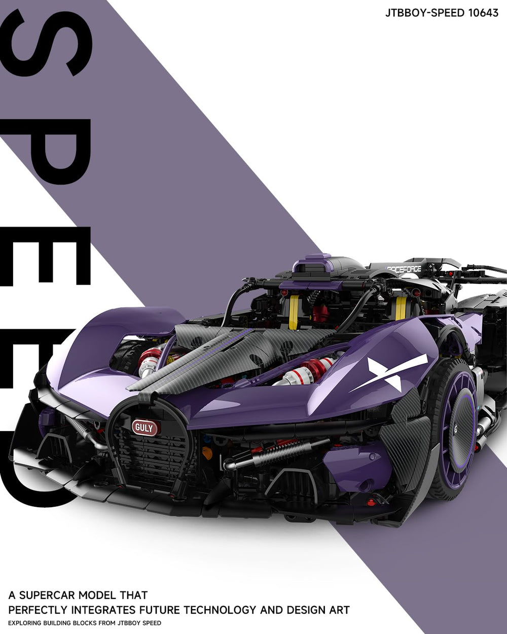 JTBBOY engine detail highlights the model's authentic powertrain