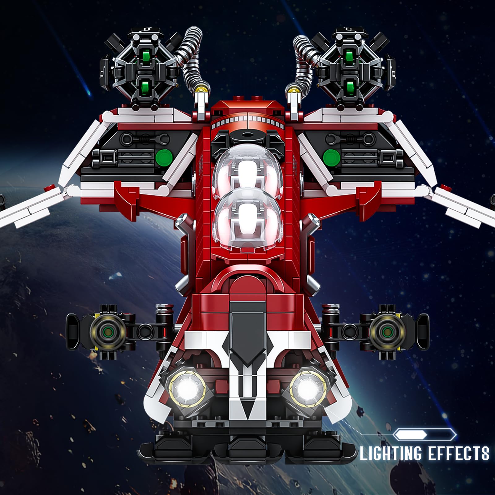 JTBBOY Restore Classic Gunship side cannons enable dynamic play and posing.