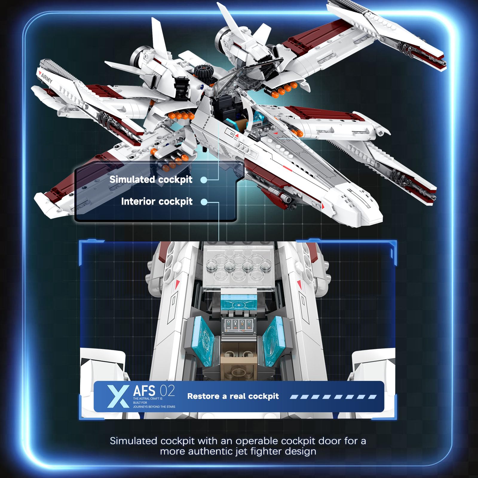 JTBBOY Space War Fighter 1109-block construction highlights precision and build satisfaction.