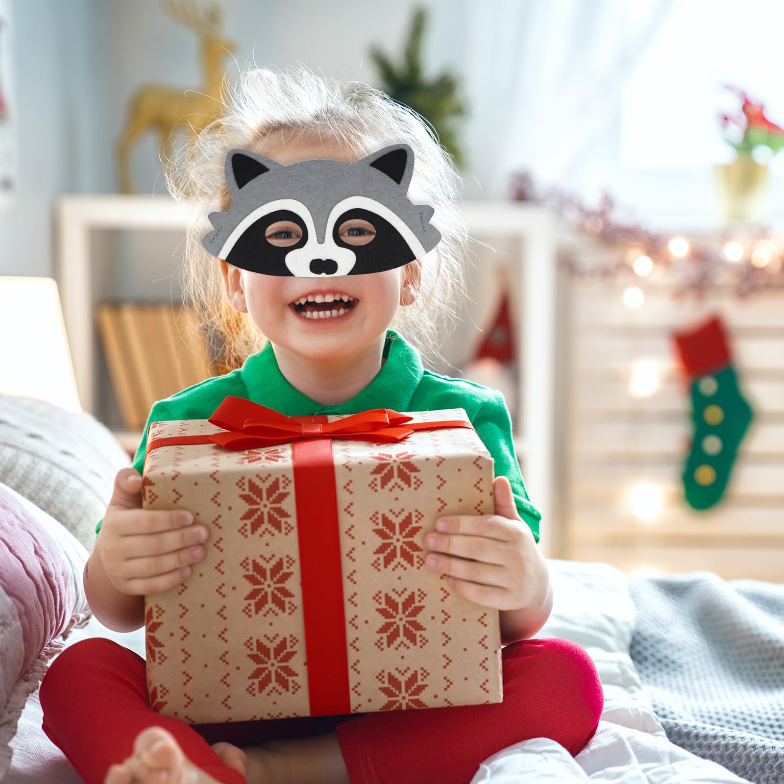 Jtnohx felt mask for kids, boosts imaginative play during parties