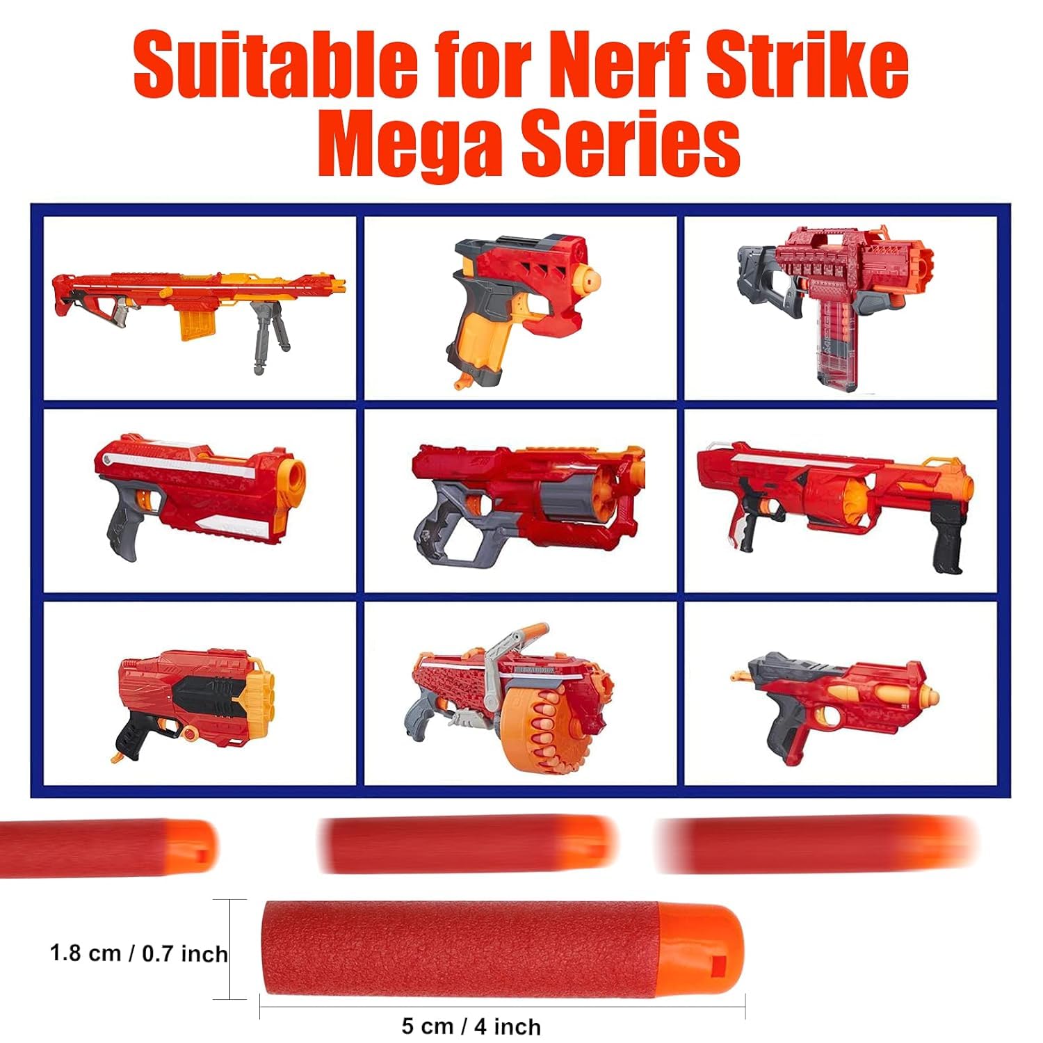 JTS Mega Darts close-up showing foam tip and durable construction.