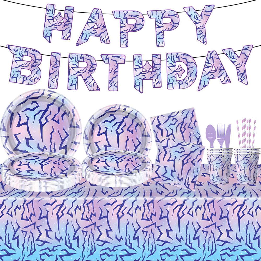 JU XIN purple demon banner decor for easy party setup and photo moments