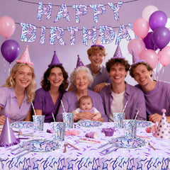 JU XIN purple demon napkins help quick cleanup and coordinated styling