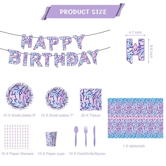 JU XIN purple demon plates add vibrant dining for themed celebrations