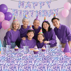 JU XIN purple demon tableware set provides complete table setting for easy hosting