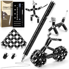 Juboury Magnetic Fidget Pen pack contents show all components for creative play