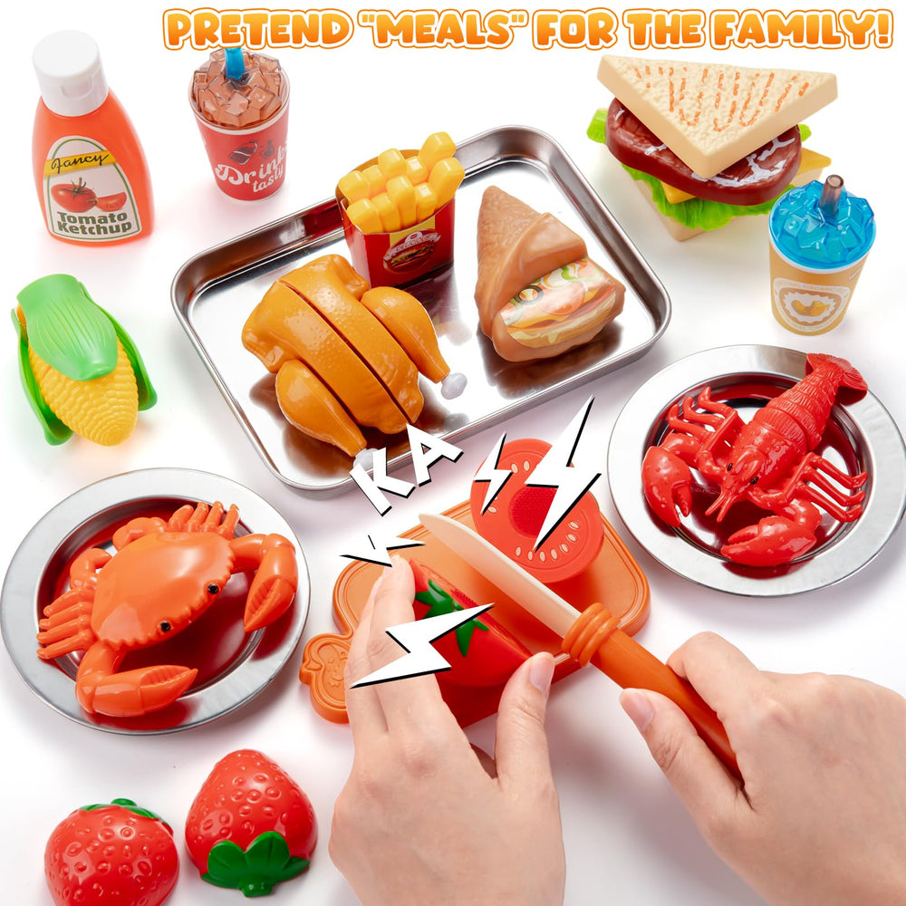 Juboury pizza and desserts for imaginative meals and social play.