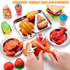 Juboury pizza and desserts for imaginative meals and social play.