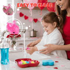 Juchuar bunny mochi squishy makes valentines exchanges joyful and interactive