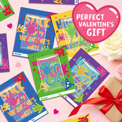 Juchuar valentines sticky hands green ideal for ceiling and wall fun