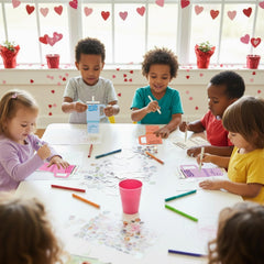 Water bottle decoration ideas using Juchuar cards and stickers in classrooms