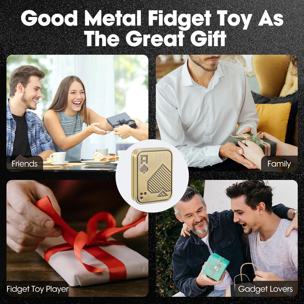JUDIXY Fidget Slider Gold A gift-ready metal fidget for gifting occasions.