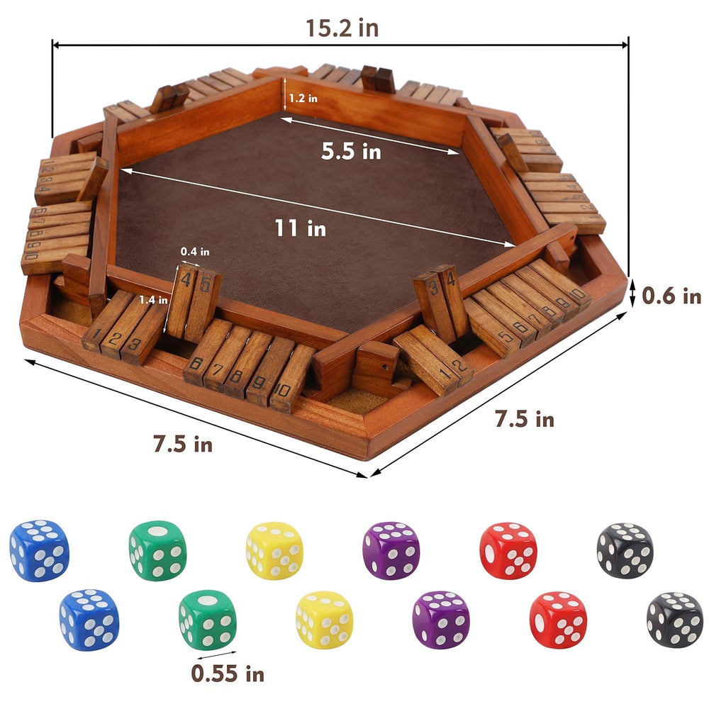 Juegoal 12-dice set ready for fast, engaging rounds.