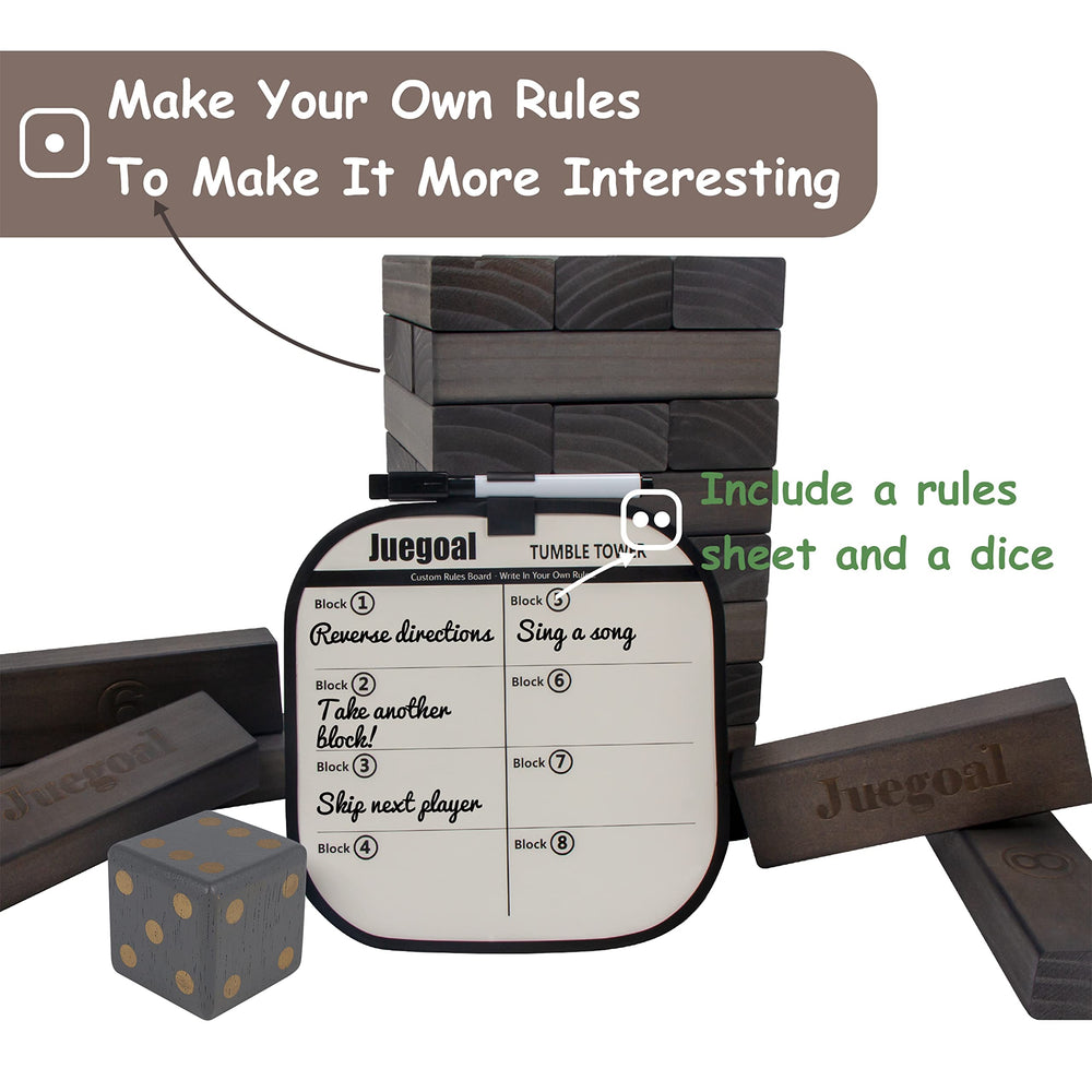 Juegoal giant tower gameboard to track turns and scores