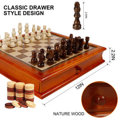 Juegoal storage drawer keeps all pieces organized during play and travel.