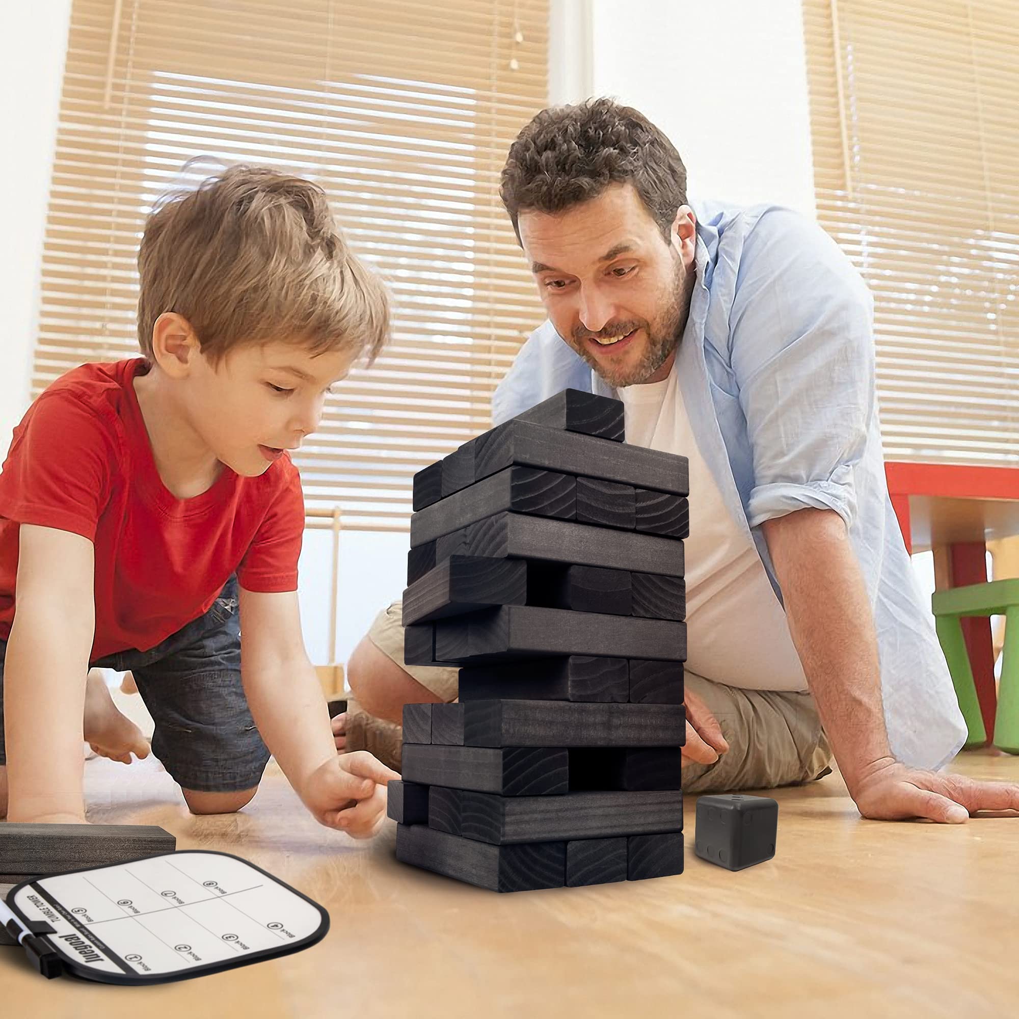 Juegoal wooden blocks close-up showing smooth edges