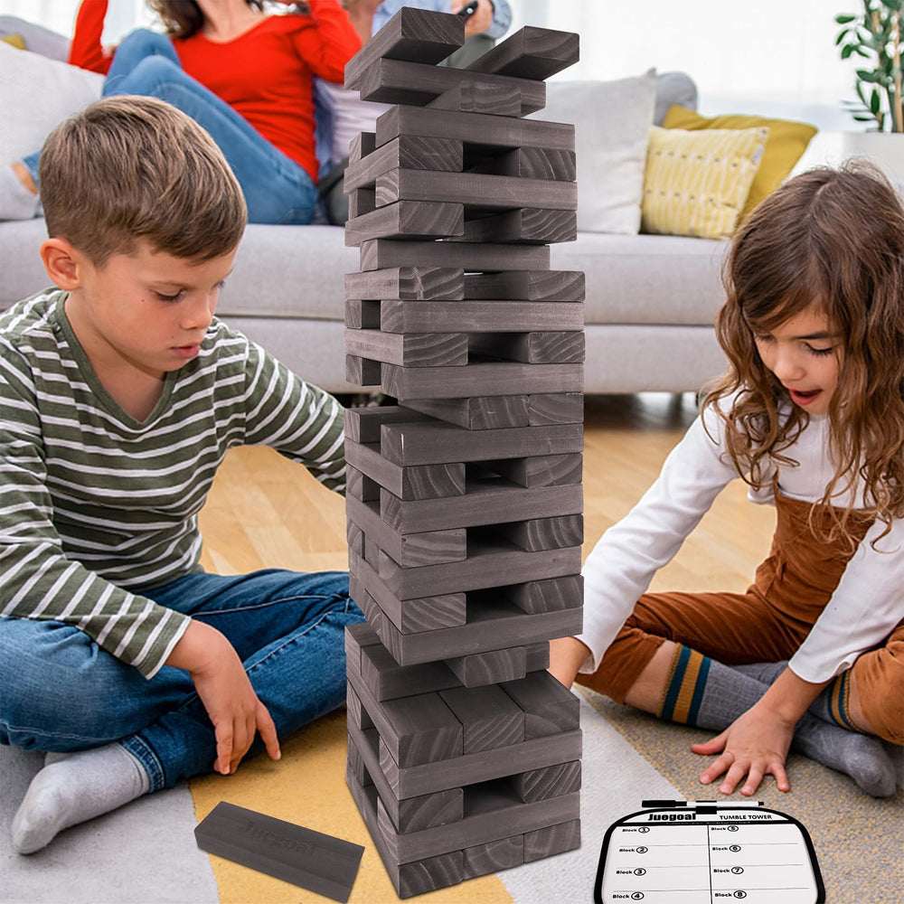 Juegoal wooden blocks with rounded edges ensure safe, comfortable handling