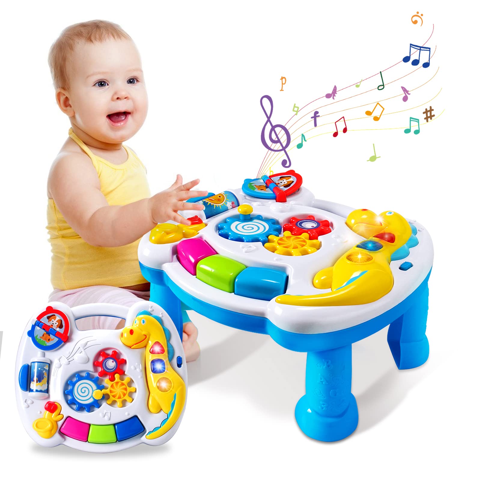 JUEJIAZKIY learning panel piano enhances tactile exploration and auditory engagement for curious toddlers.