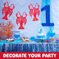 Juexica 20-inch lobster decor adds playful vibe to poolside gatherings.