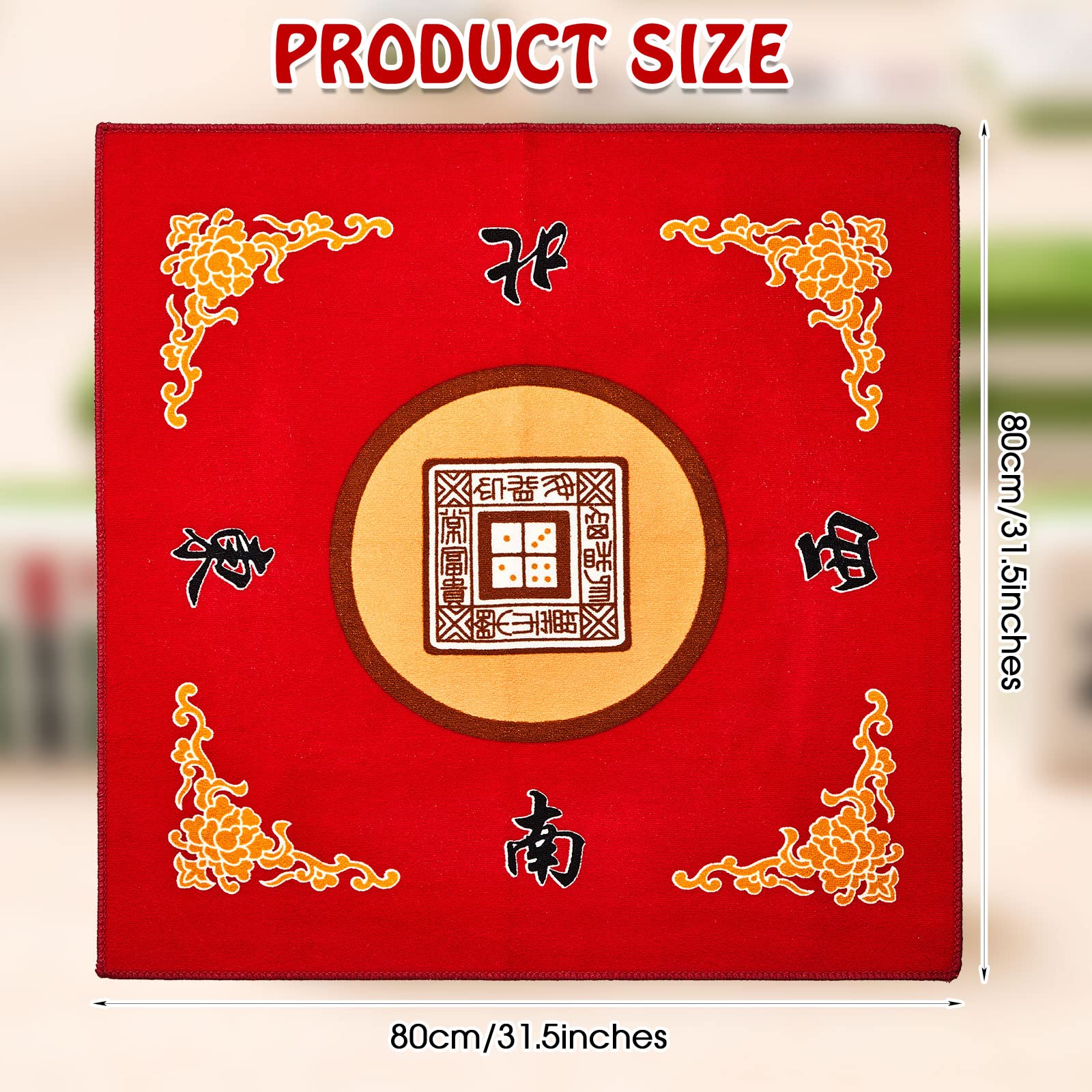 Juexica Mahjong Mat storage bag included for easy transport.