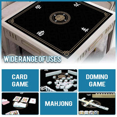 JUFORHQC Mahjong mat laid flat after unrolling for quick setup