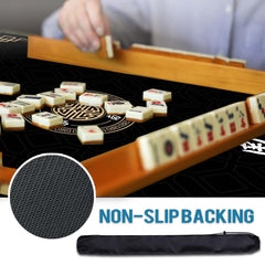 JUFORHQC Mahjong mat versatility supports dominoes and board games beyond mahjong
